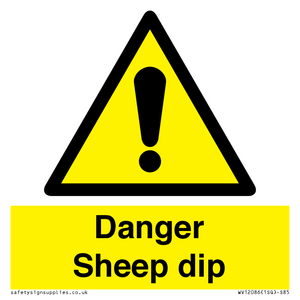Danger Sheep dip